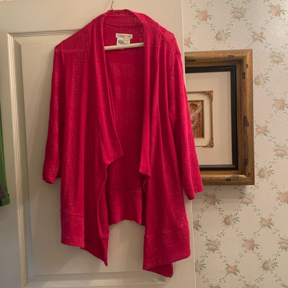 Long Pink Sweater from Coldwater Creek - Size Small